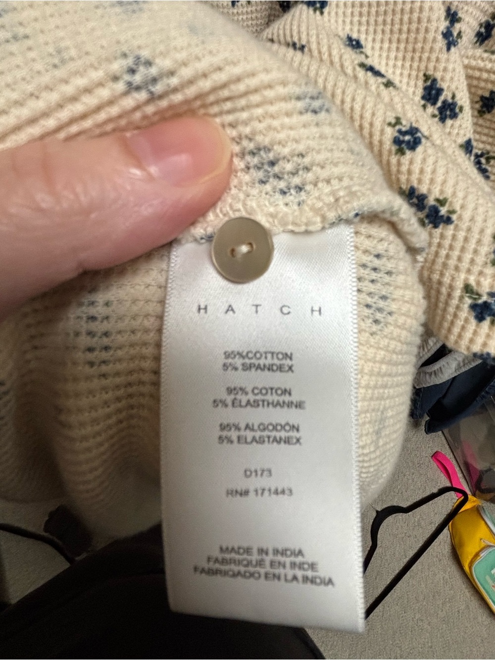 Hatch - Printed Waffle Nursing Dress - Picture 5 of 6